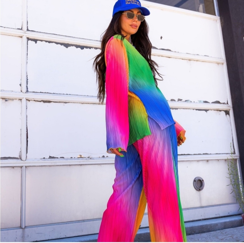 Dressed In Lala Rainbow Playsuit NWT